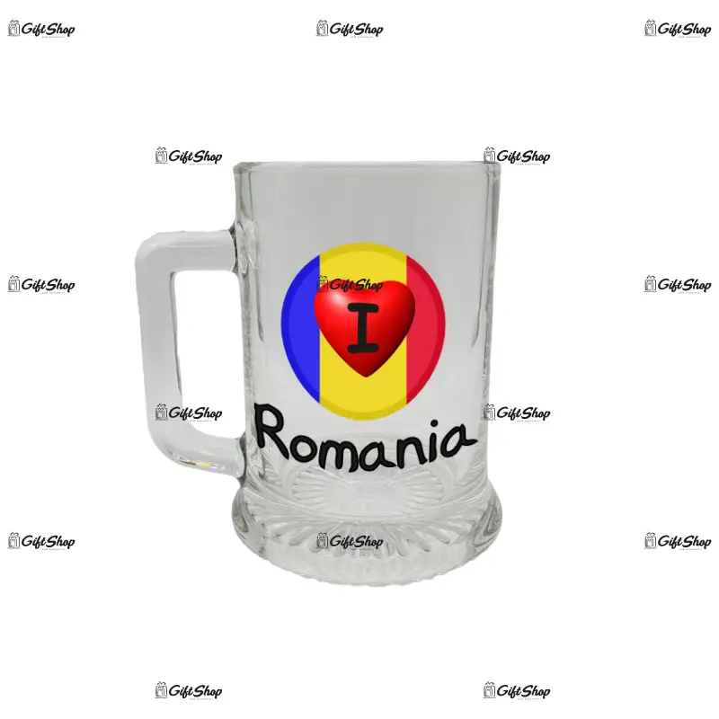 I love romania, halba cu mesaj 3